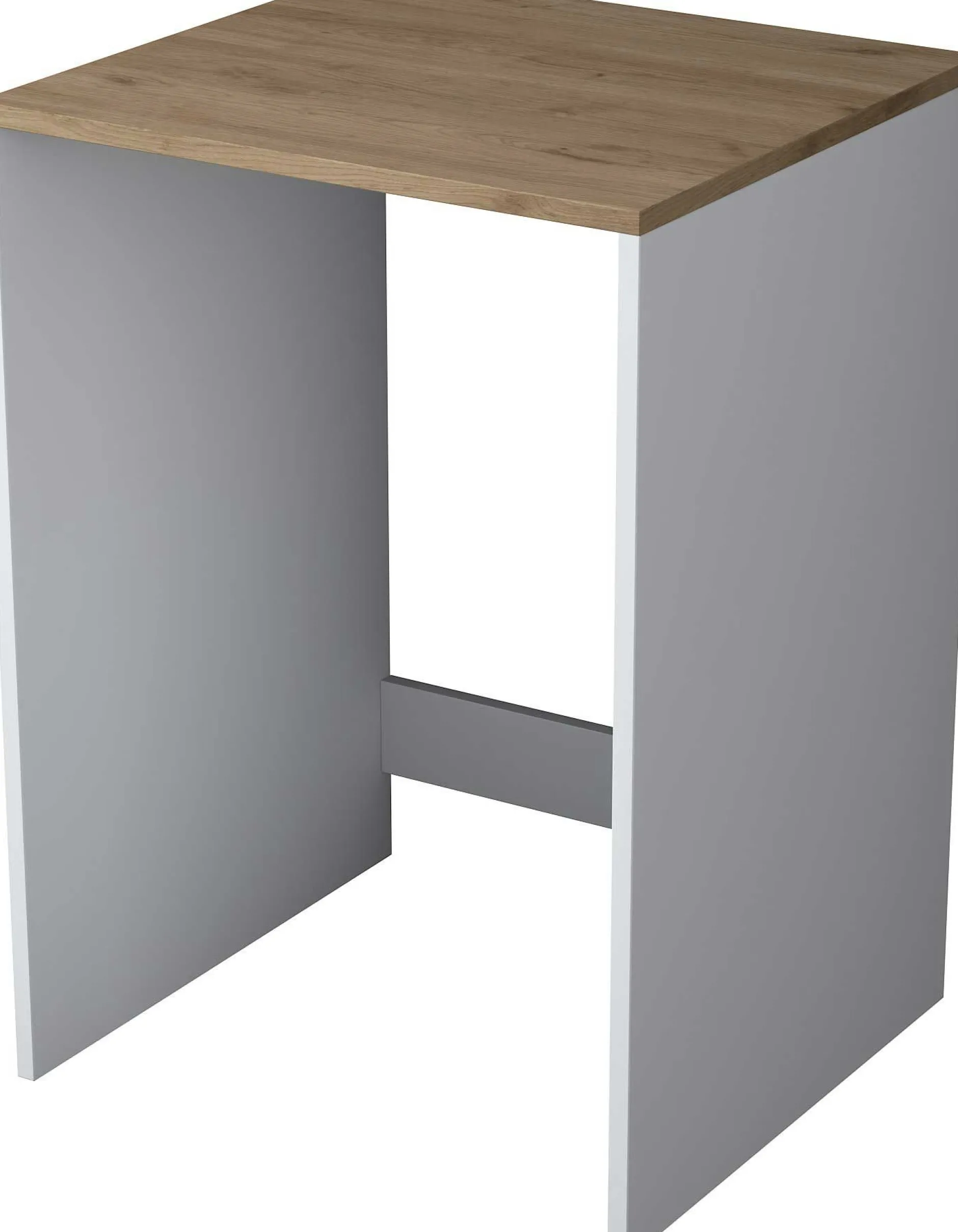 KD103 Waschmaschinenschrank | 100 % MELAMIN | Walnuss, Weiß