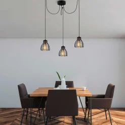 Kemah Kronleuchter | METALLGEHÄUSE | Schwarz