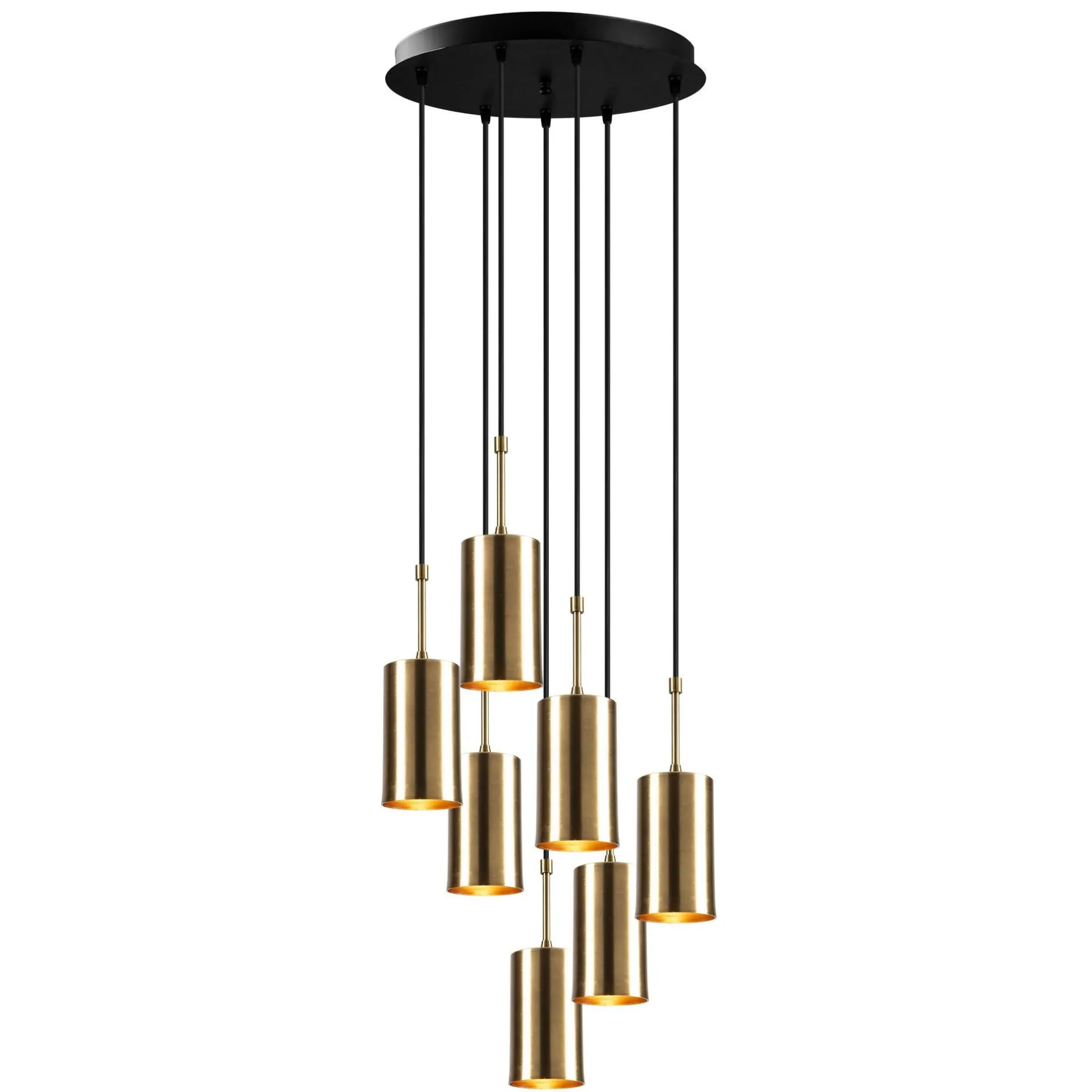 Kem Kronleuchter | METALLGEHÄUSE | Gold, Schwarz
