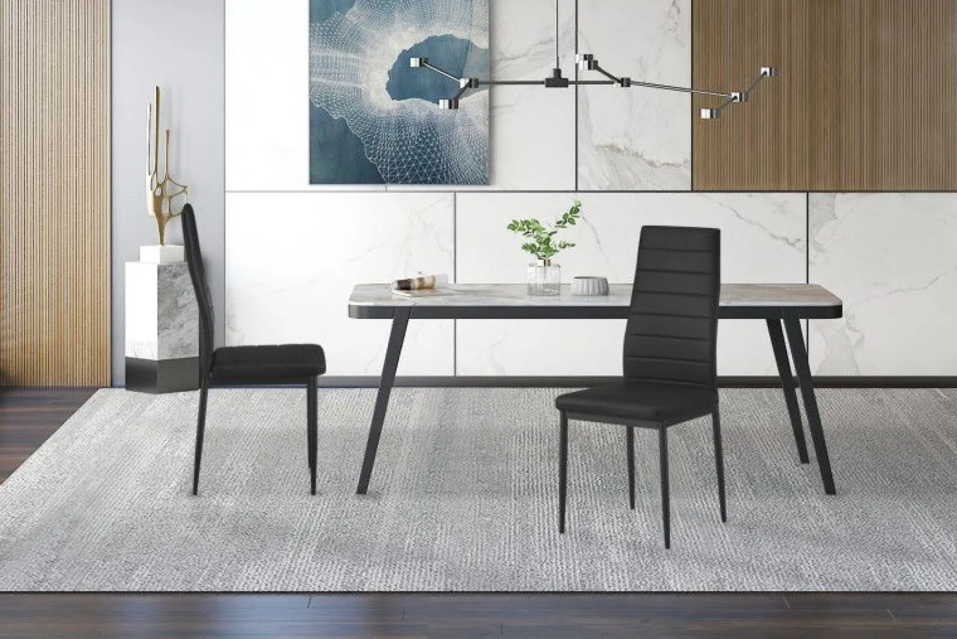 Kenzo Stuhl | 41 x 48 x 96 cm | Schwarz
