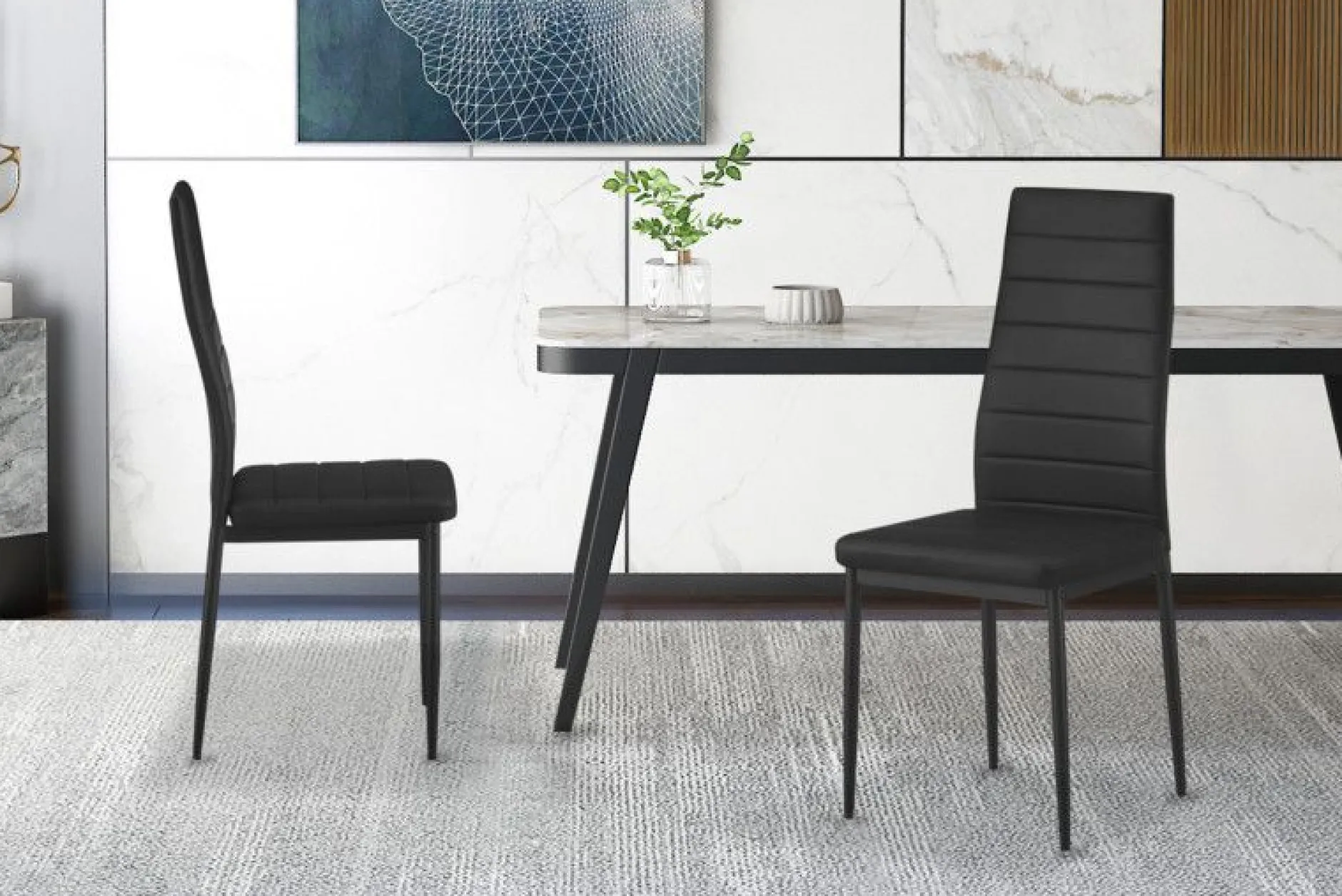 Kenzo Stuhl | 41 x 48 x 96 cm | Schwarz