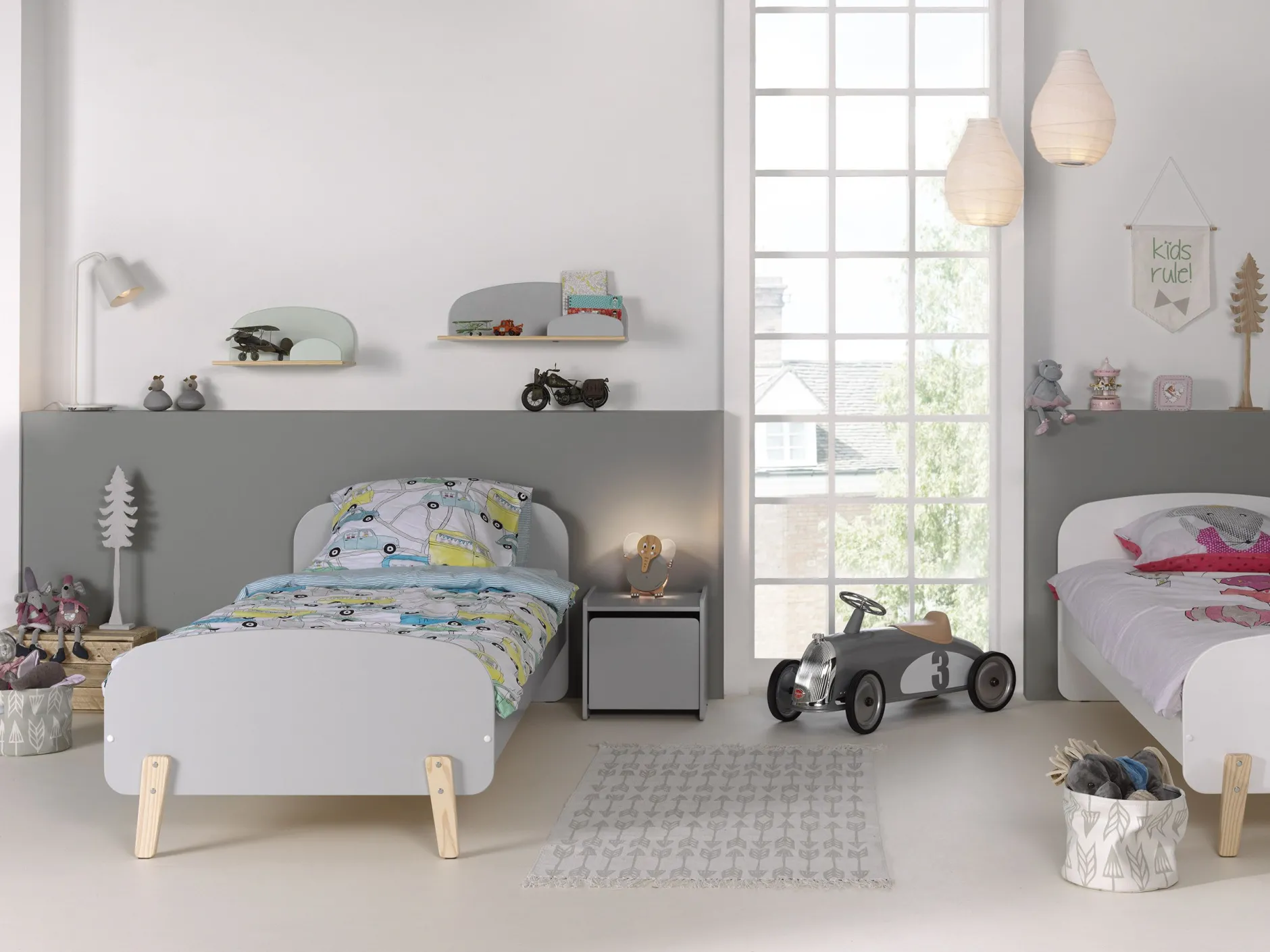 Kiddy Nachttisch - grau