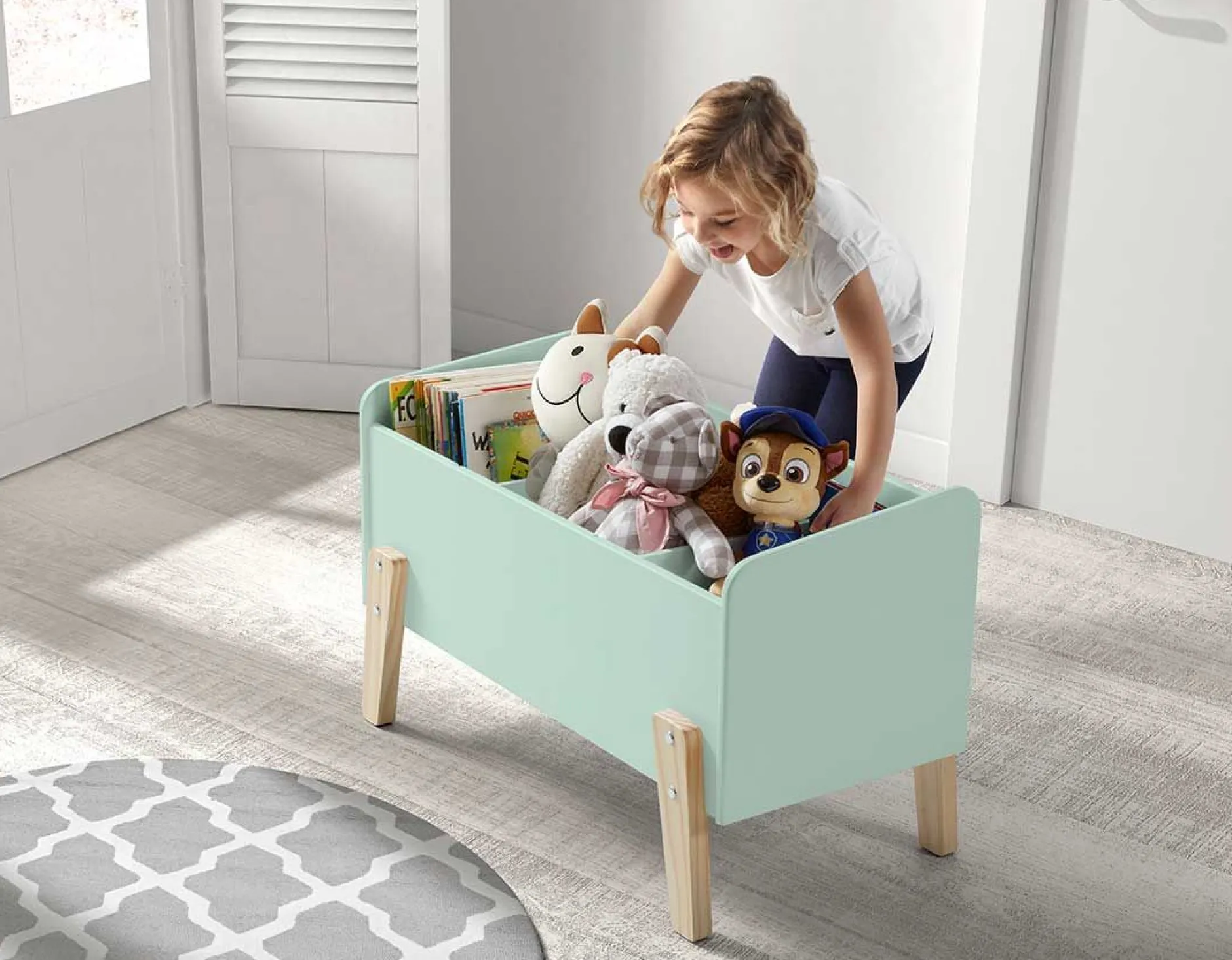 Kiddy Spielzeugkiste - mintgrün