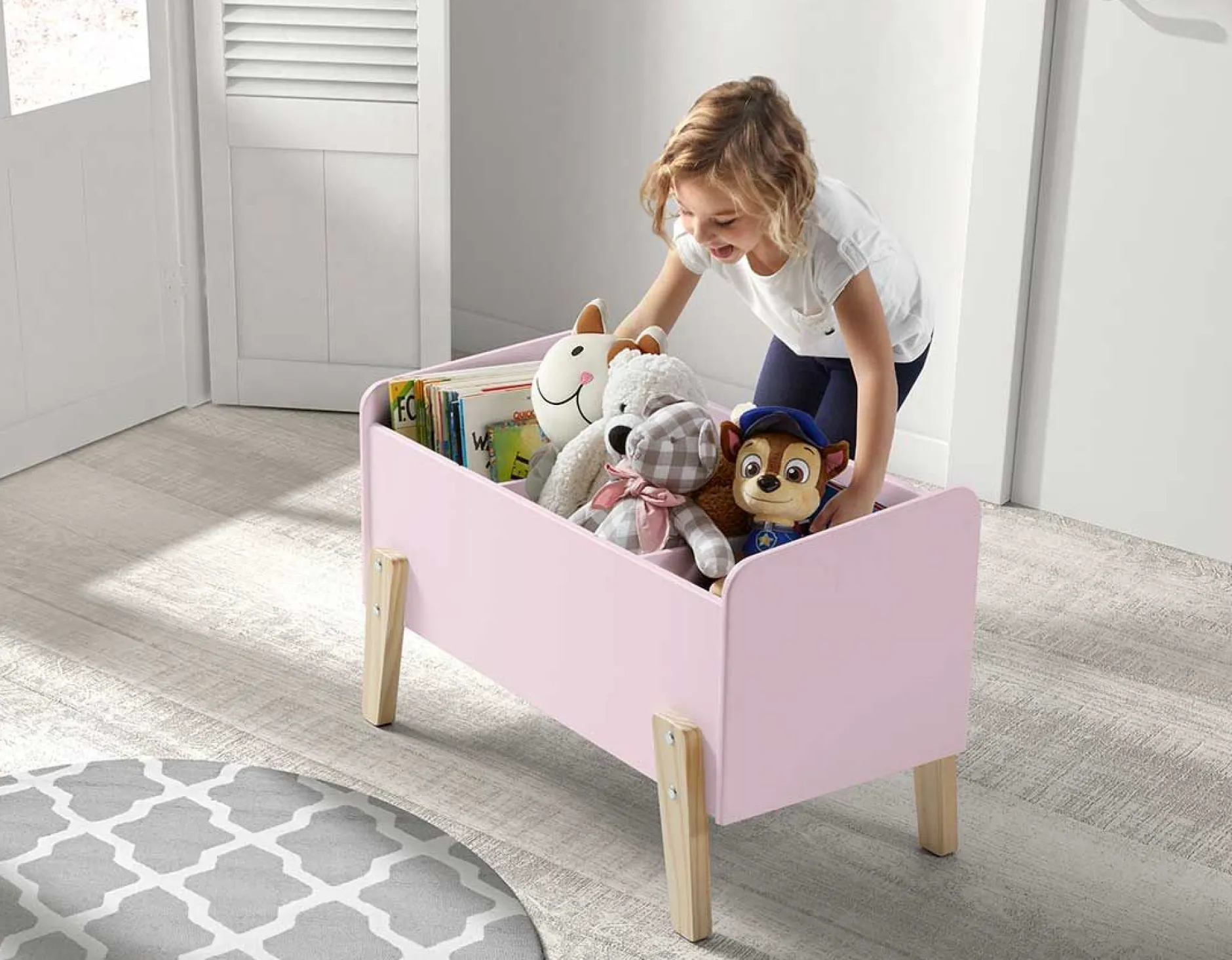 Kiddy Spielzeugkiste - rosa