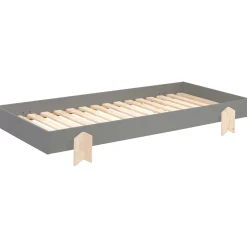 Kinderbett Modulo arrow 90x200 stapelbar 4er-Set - anthrazit/Kieferholz