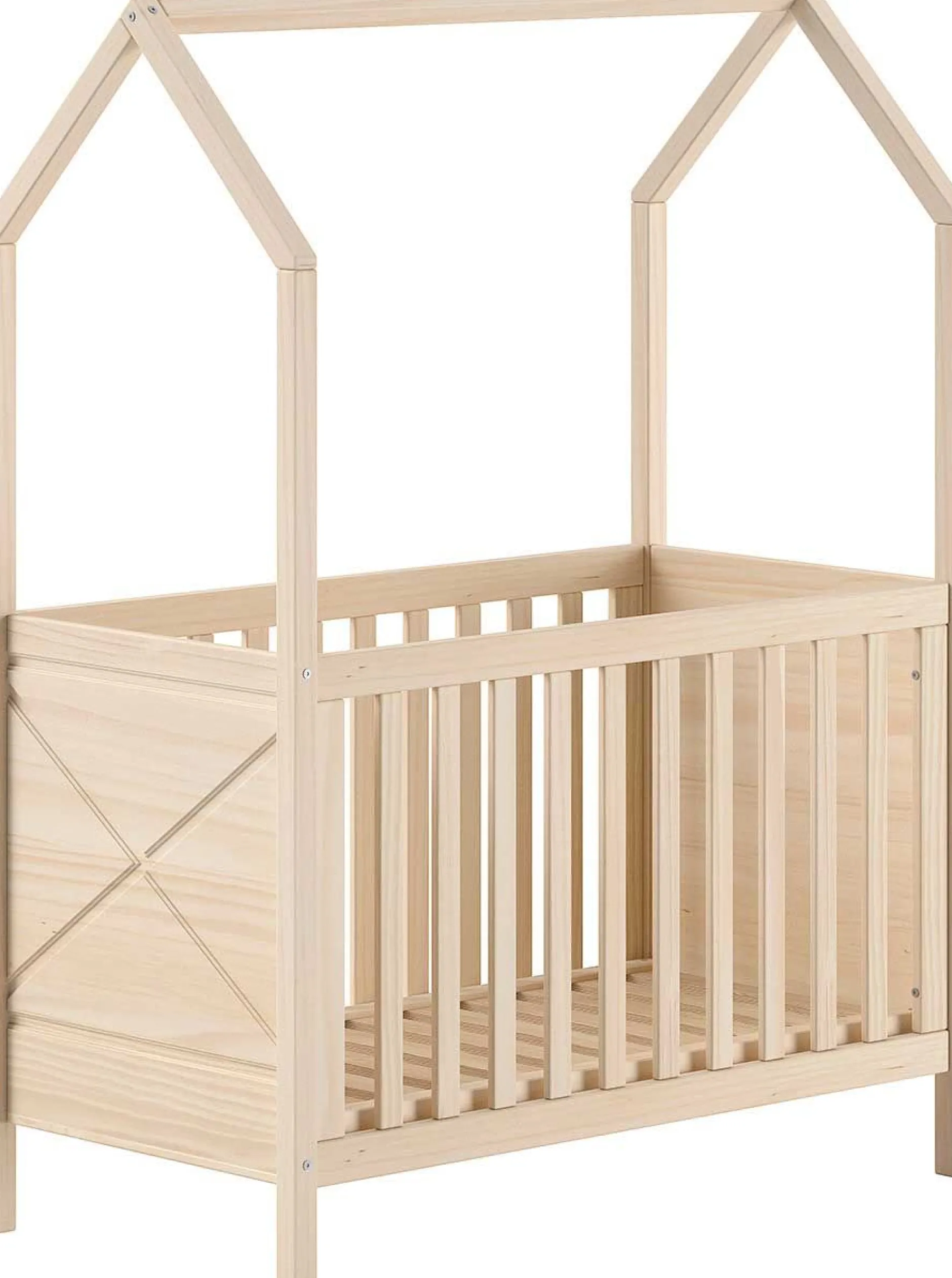 Kinderbett Scottie - 60x120cm - verstellbarer Lattenrost - massives Kiefernholz