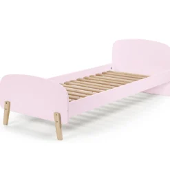 Kinderbett 90x200 cm mit Lattenrost und Nachttisch Kiddy-pink