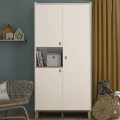 Kindergarderobe Aaron | 94 x 58 x 194 cm | Weiß