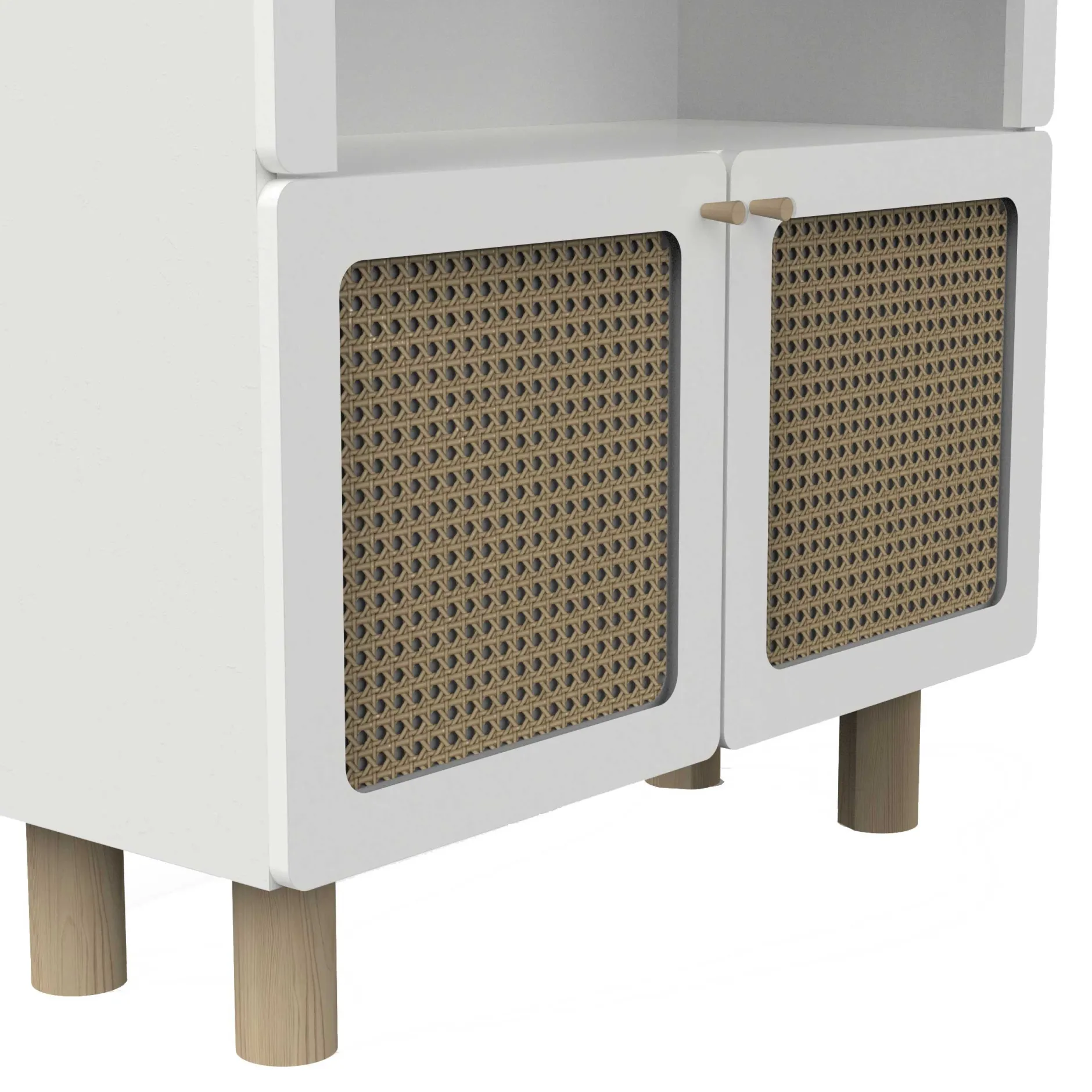 Kindergarderobe Ochna | 78,2 x 34,5 x 175,5 cm | Weiß