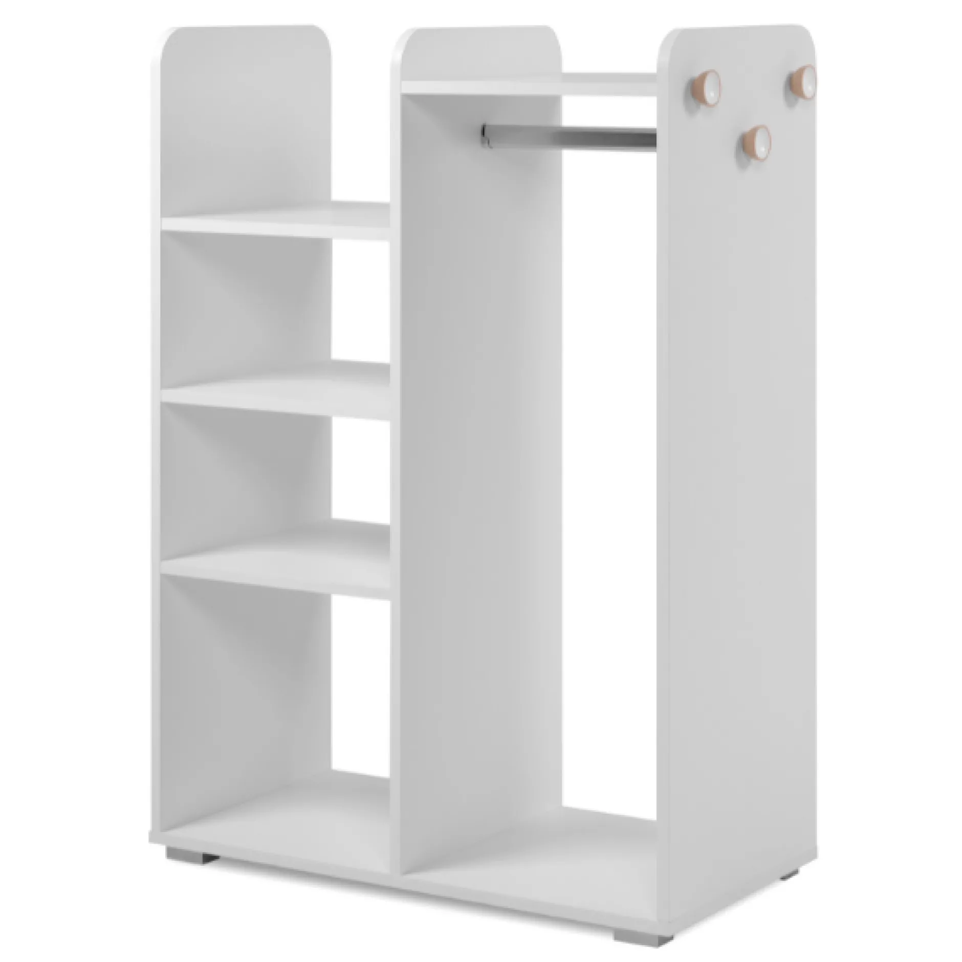 Kinderkleiderschrank Lala - 80x40x110cm - weiß