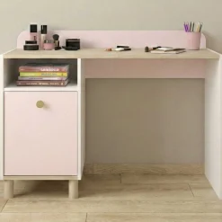 Kinderschreibtisch Romy | 110 x 52 x 85 cm | weiß-pastellrosa