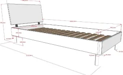 Kinderzimmer Forrest: Nachttisch, Bett 90x200, Kleiderschrank, Kommode - Weißbuche