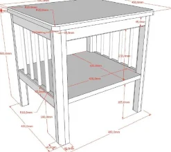 Kinderzimmer Forrest: Nachttisch, Bett 90x200, Kleiderschrank, Kommode - Weißbuche