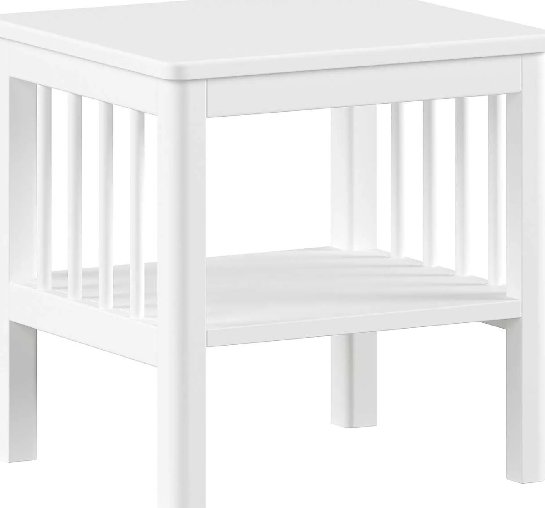 Kinderzimmer Forrest: Nachttisch, Bett 90x200, Kleiderschrank, Regal - Weißbuche