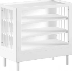 Kinderzimmer Forrest: Nachttisch, Bett 90x200, Kleiderschrank, Regal - Weißbuche