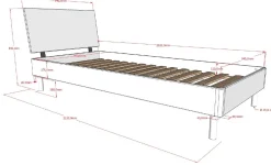 Kinderzimmer Forrest: Nachttisch, Bett 90x200, Kleiderschrank - Weißbuche