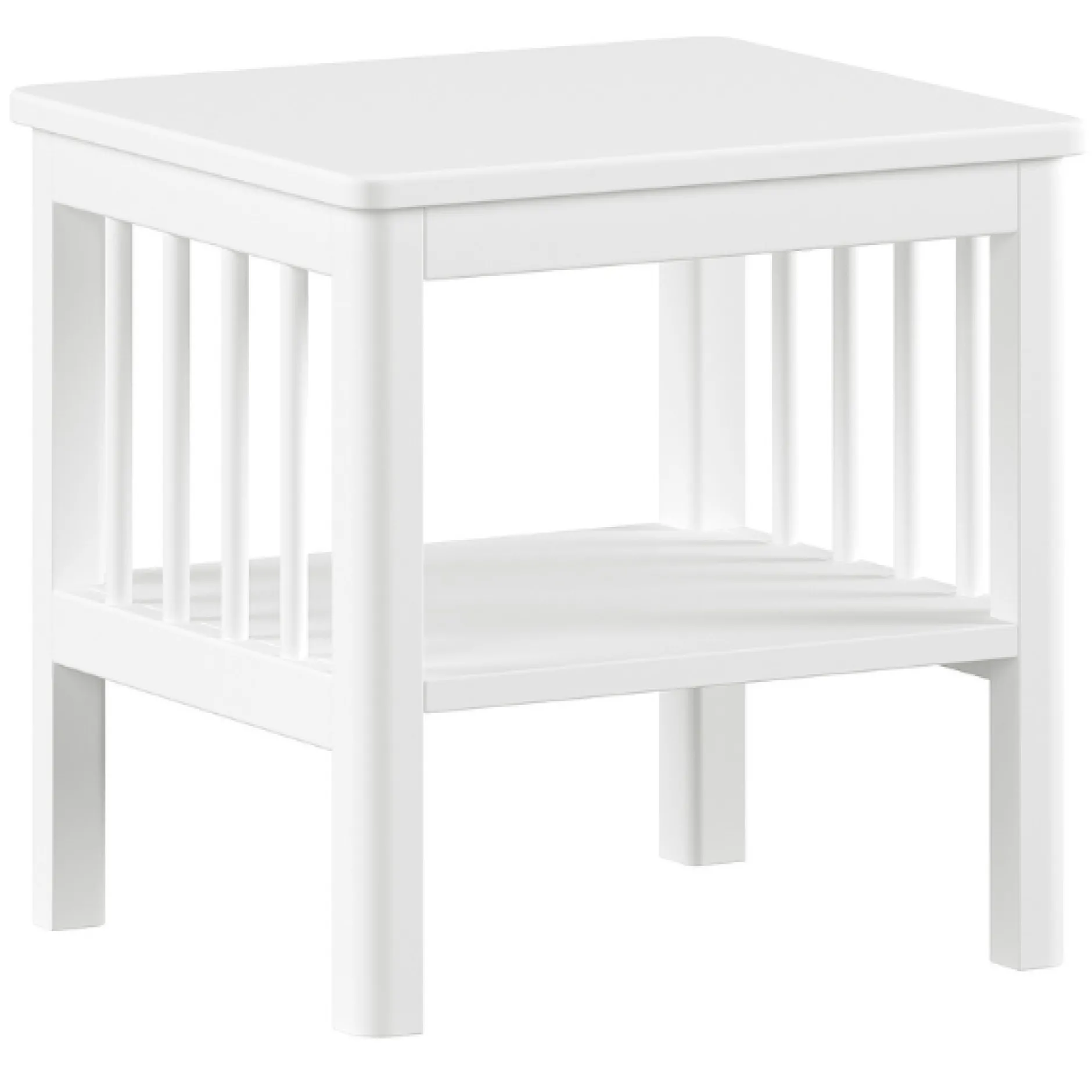Kinderzimmer Forrest: Nachttisch, Bett 90x200 - Weißbuche