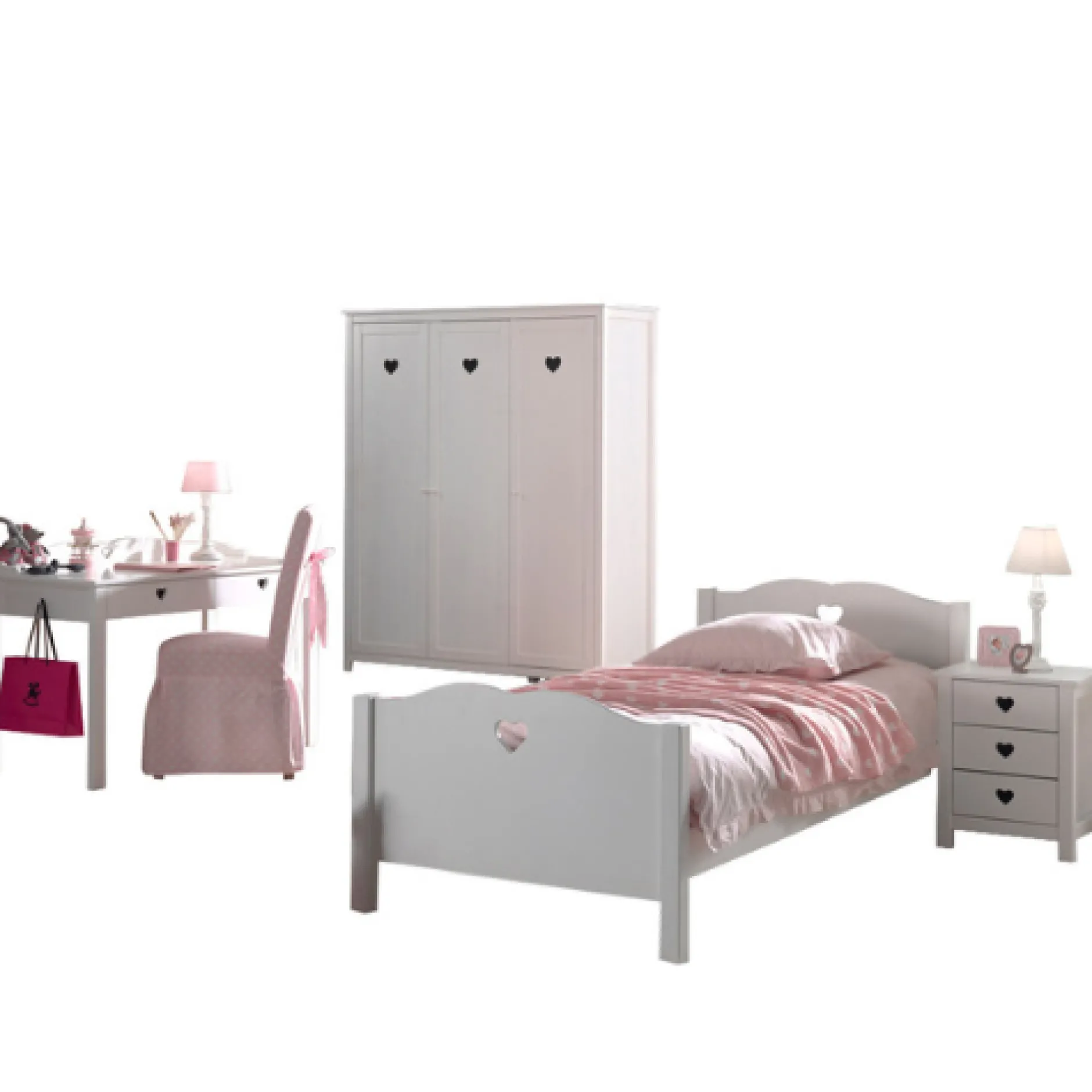 Kinderzimmer-Kombination Amori 6-weiß
