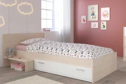 Kinderzimmerkombination Charly 90x200cm | Kinderbett, Nachttisch, Kommode