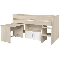 Kinderzimmerkombination Charly 90x200 | Halbhohes Bett und Kleiderschrank