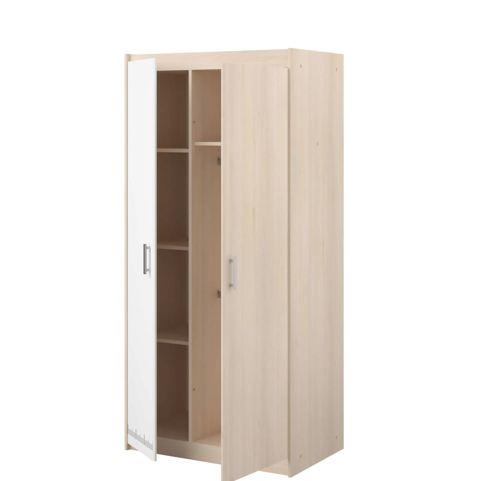 Kinderzimmerkombination Charly 90x200 | Halbhohes Bett und Kleiderschrank