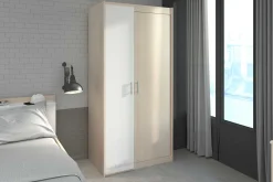 Kinderzimmerkombination Charly 90x200 | Halbhohes Bett und Kleiderschrank