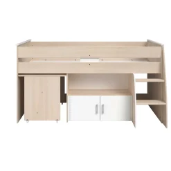 Kinderzimmerkombination Charly 90x200 | Halbhohes Bett und Kleiderschrank