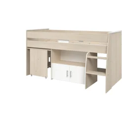 Kinderzimmerkombination Charly 90x200 | Halbhohes Bett und Kleiderschrank