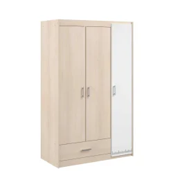 Kinderzimmerkombination Charly 90x200 | Halbhohes Bett und Kleiderschrank