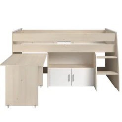 Kinderzimmerkombination Charly 90x200 | Halbhohes Bett und Kleiderschrank