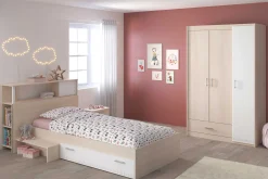 Kinderzimmerkombination Charly 90x190 | Kinderbett, Rückenteil, Kleiderschrank