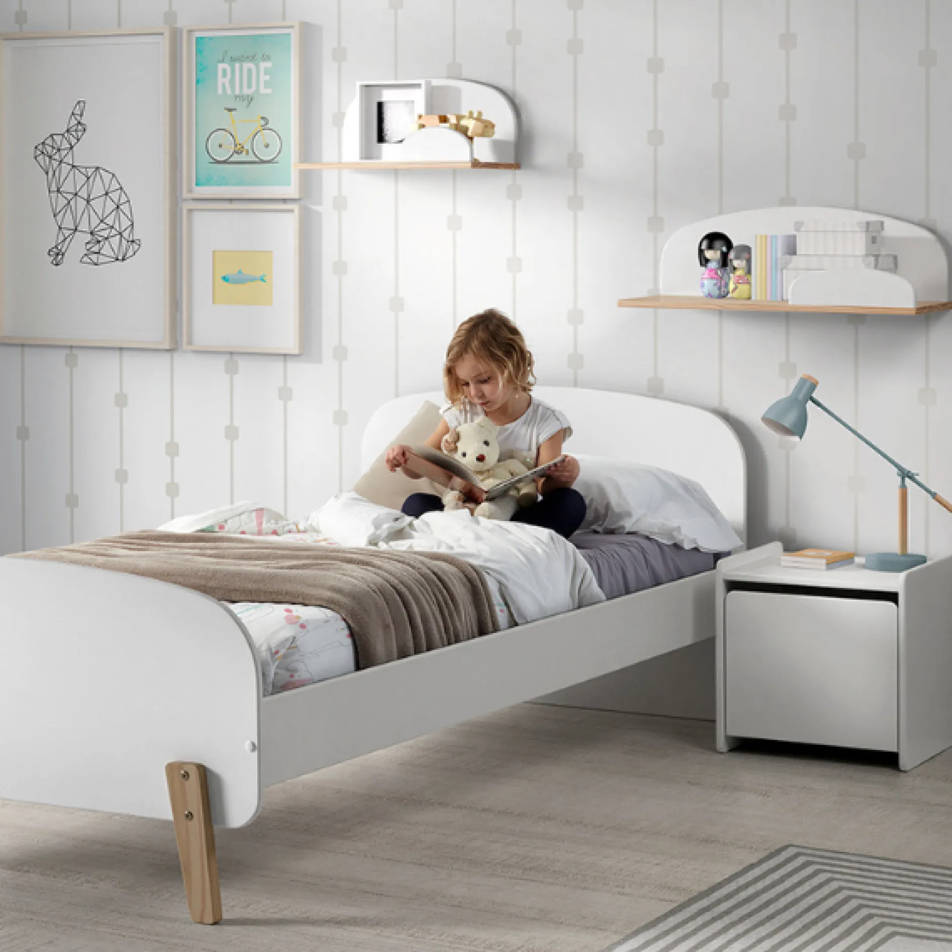 Kinderzimmer Kombination 1 Kiddy-weiß