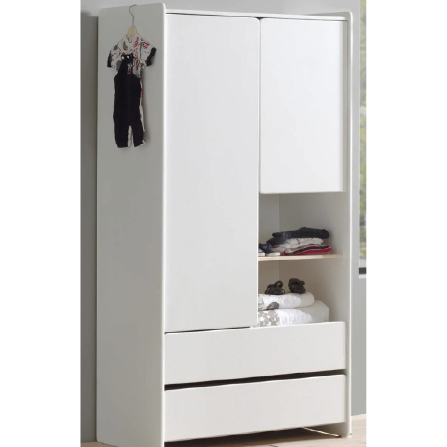 Kinderzimmer Kombination 9 Kiddy-weiß