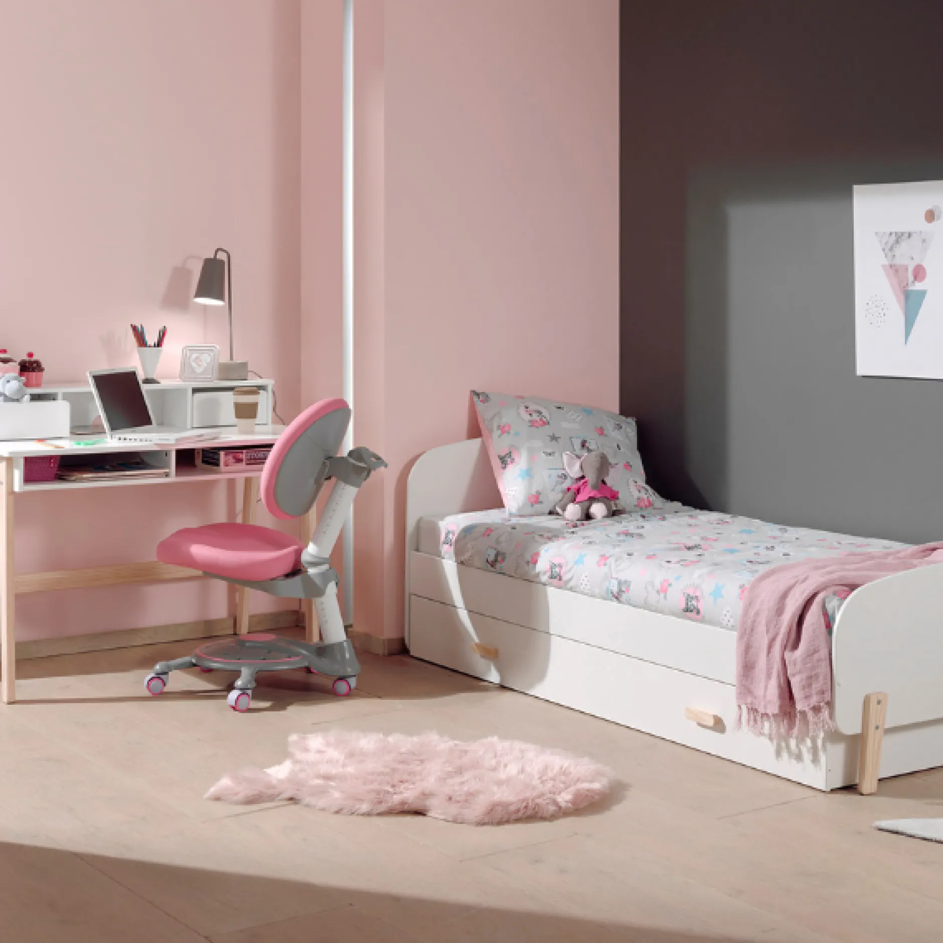 Kinderzimmer Kombination 13 Kiddy-weiß