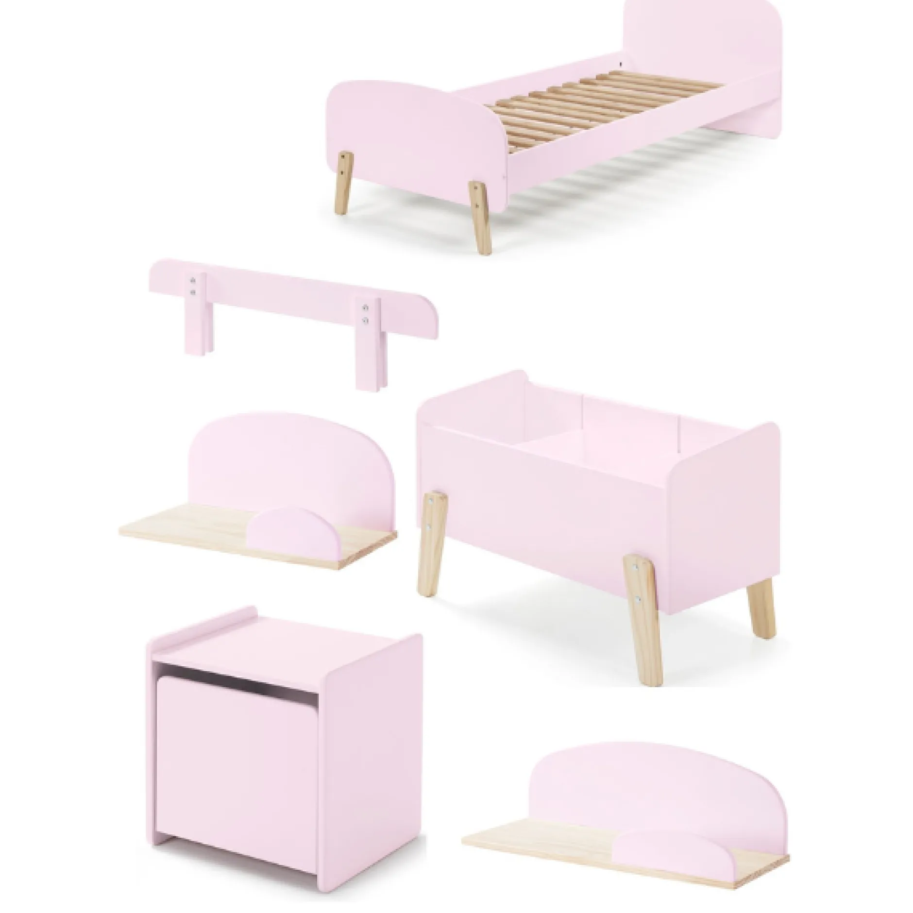 Kinderzimmer Kombination 7 Kiddy-pink