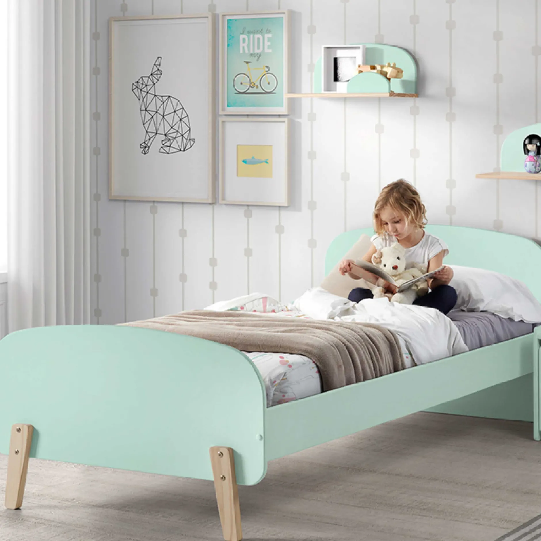 Kinderzimmer Kombination 4 Kiddy-mintgrün