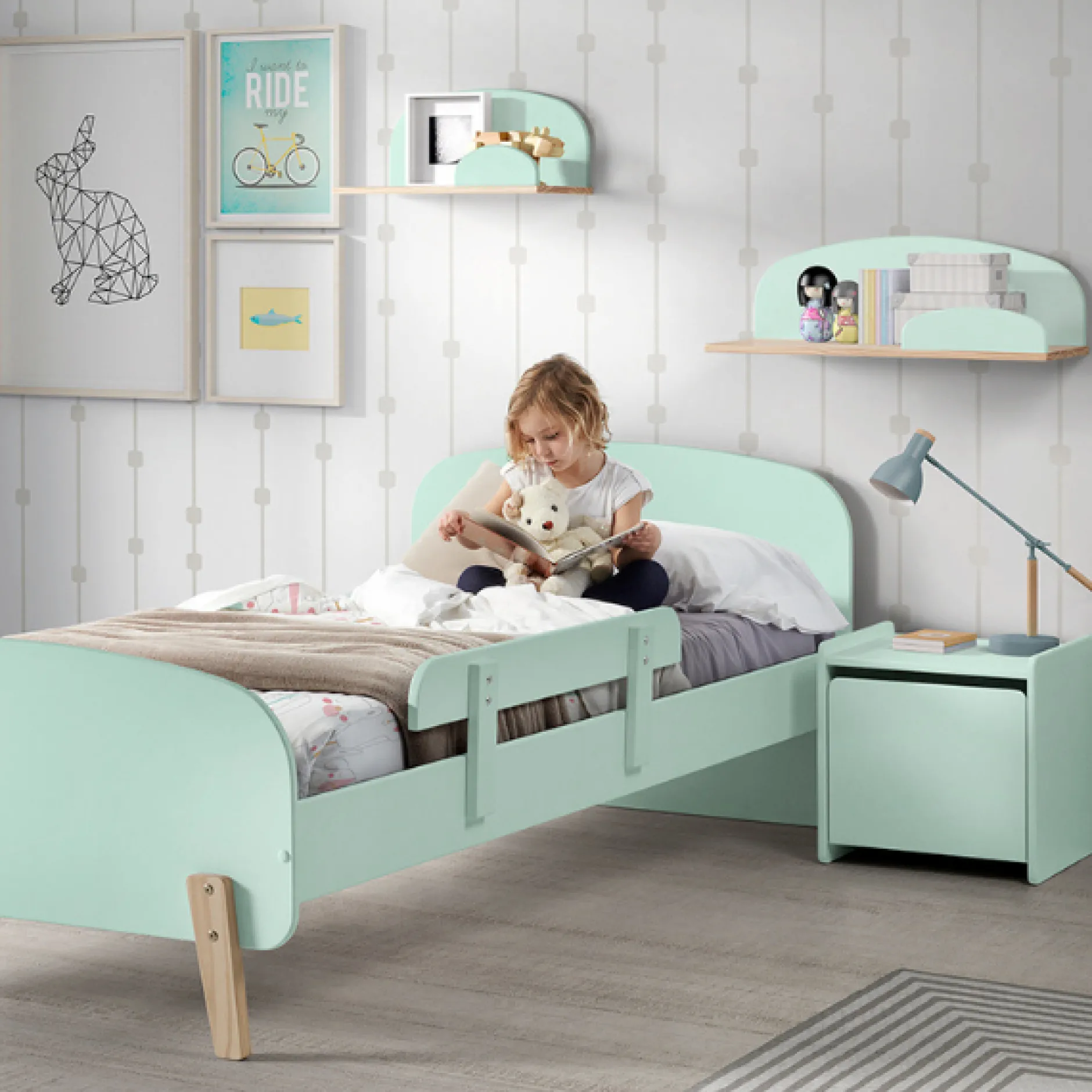 Kinderzimmer Kombination 7 Kiddy-mintgrün