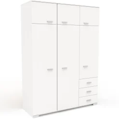 Kinderzimmerkombination Leo/Galaxy | Etagenbett, Bett-Schubladen-Set, Kleiderschrank