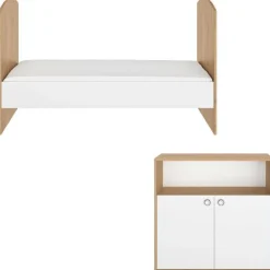 Kinderzimmer-Set Arthur | Verstellbares Bett und Kommode | Artisan Oak Design