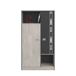 Kinderzimmer-Set Fabric| Kinderbett, Bettschubladen-Set, Nachttisch, Kleiderschrank, Schreibtisch