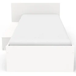 Kinderzimmer-Set Galaxy | Einzelbett, Schreibtisch | Weiß