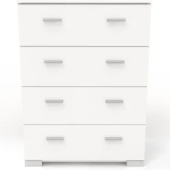 Kinderzimmer-Set Galaxy | Einzelbett, Kommode, Schreibtisch, Kleiderschrank, Nachttisch | Weiß