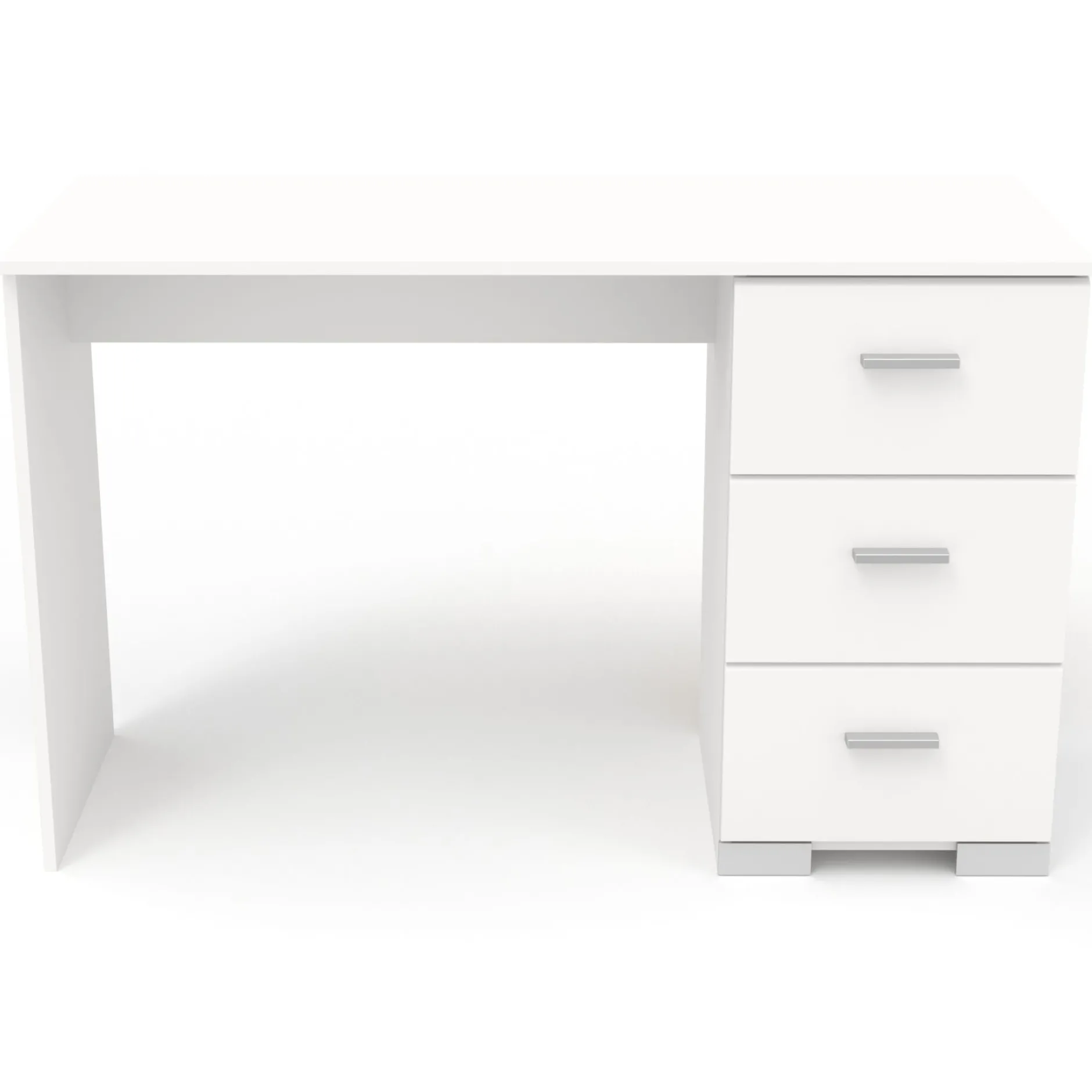 Kinderzimmer-Set Galaxy | Einzelbett, Schreibtisch, Kleiderschrank, Nachttisch | Weiß
