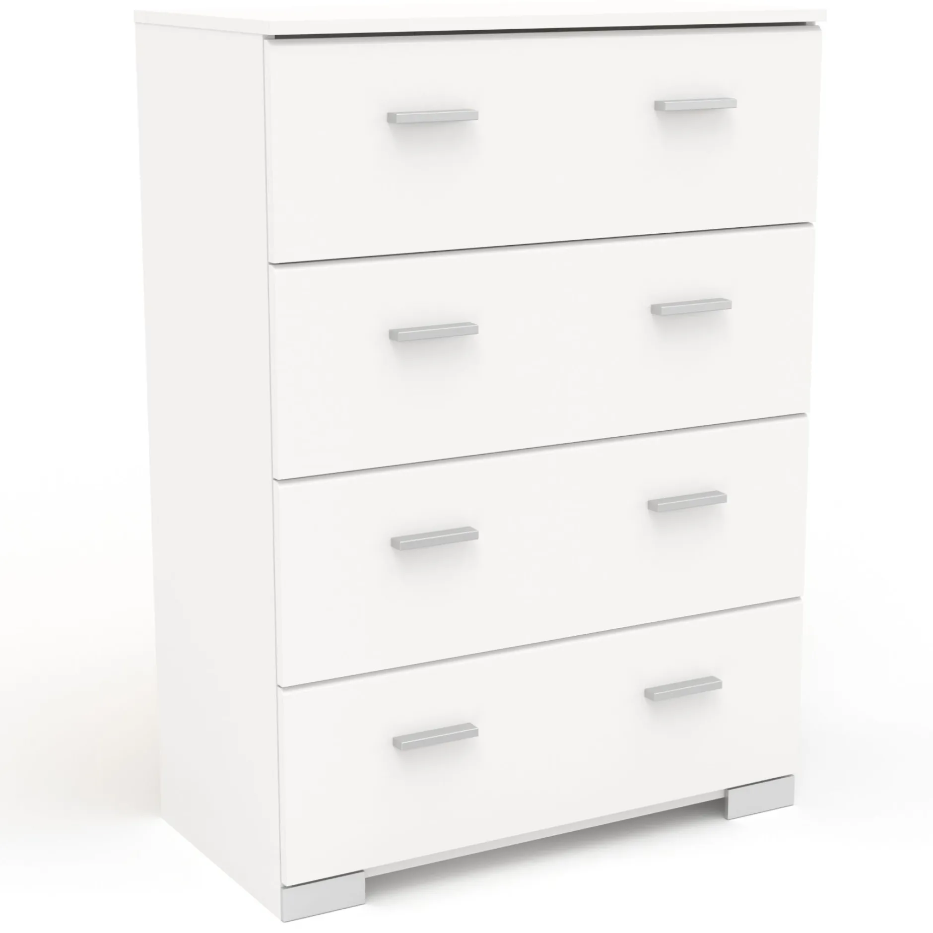 Kinderzimmer-Set Galaxy | Einzelbett, Kommode, Kleiderschrank, Nachttisch | Weiß