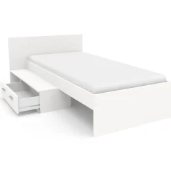 Kinderzimmer-Set Galaxy | Einzelbett, Schreibtisch, Kleiderschrank | Weiß