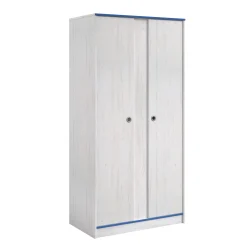 Kinderzimmer-Set Smoozy | Hochbett, Kommode und Kleiderschrank | Weiß