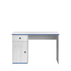 Kinderzimmer-Set Smoozy | Kabinenbett, Schreibtisch, Nachttisch, Kommode | Weiß