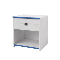 Kinderzimmer-Set Smoozy | Kinderbett, Kleiderschrank, Kommode und Nachttisch | Weiß
