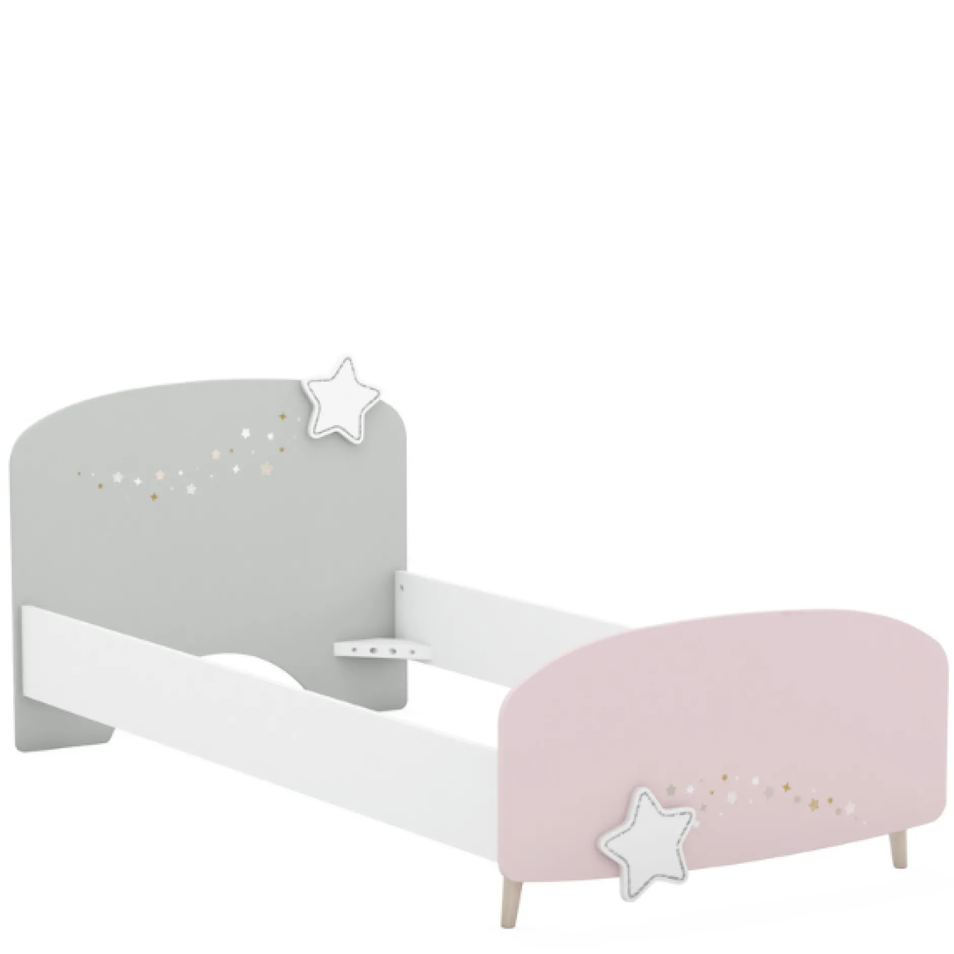 Kinderzimmer Stellar: Bett 90x190cm, Nachttisch, Kommode, Kleiderschrank