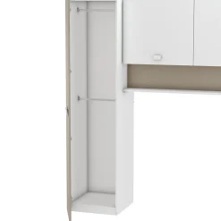 Kinderzimmer Tidelle - Bett 90x200cm mit Bettkasten und Brückenkommode - weiß/beige